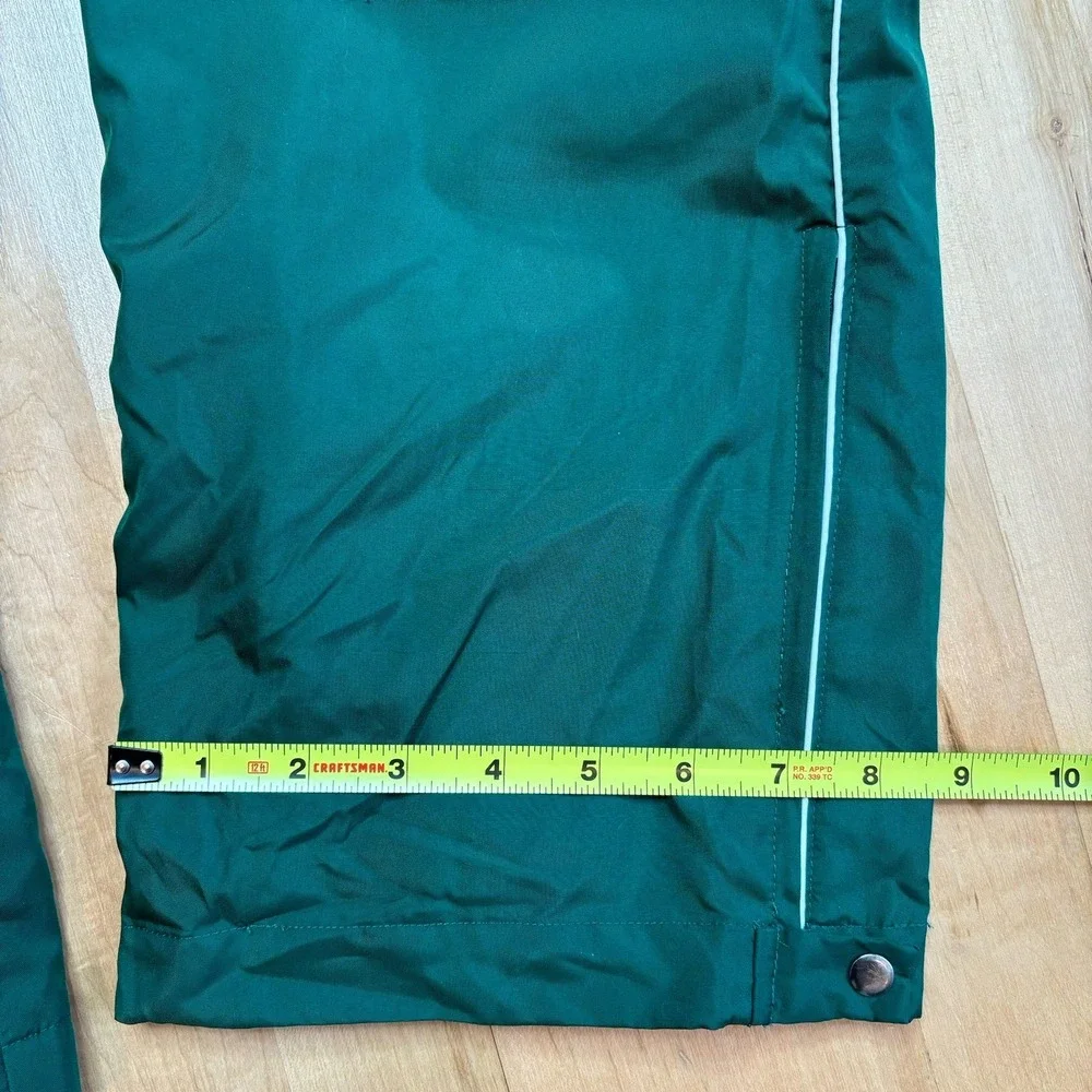 Y2K Windbreaker Tracksuit‎ Youth Medium Green Set Pants Jacket Retro Cheer Warm